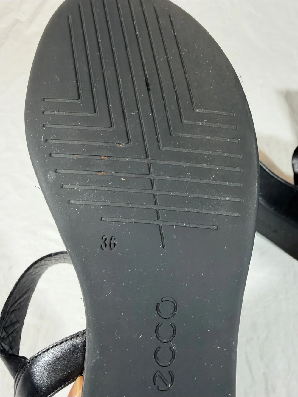 ECCO Elevate Plateau Sandal Size 5-5.5 Black